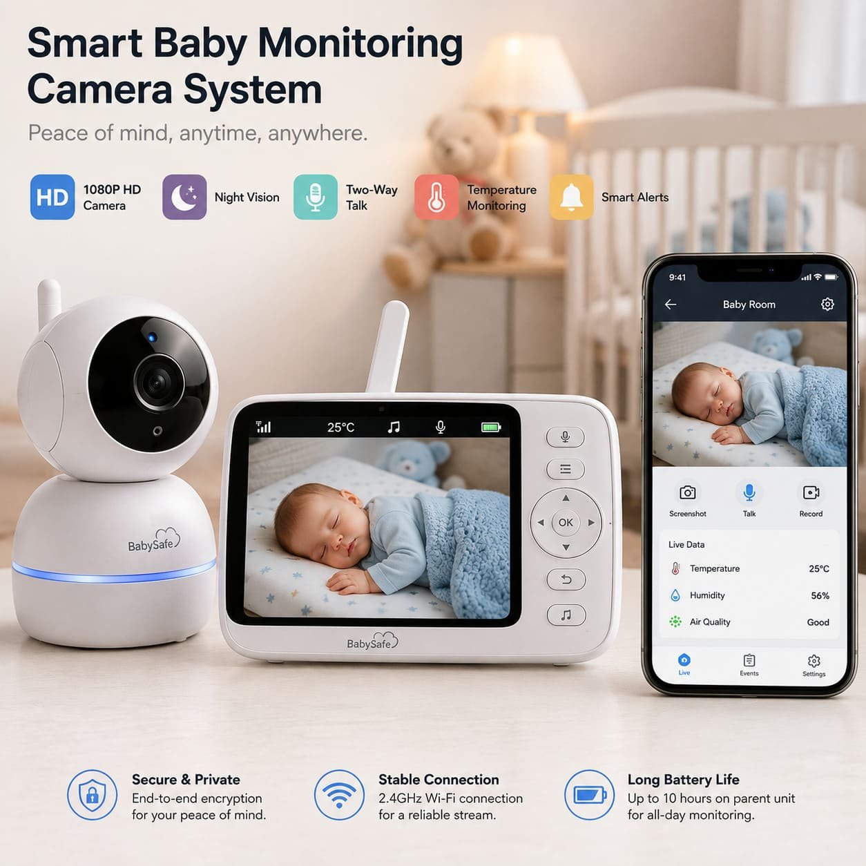 Smart Baby Monitoring Camera System