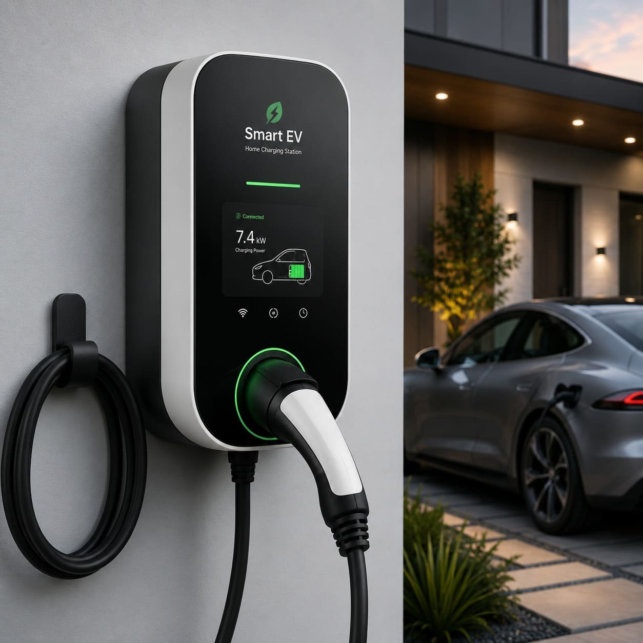 Smart EV Home Charging Station