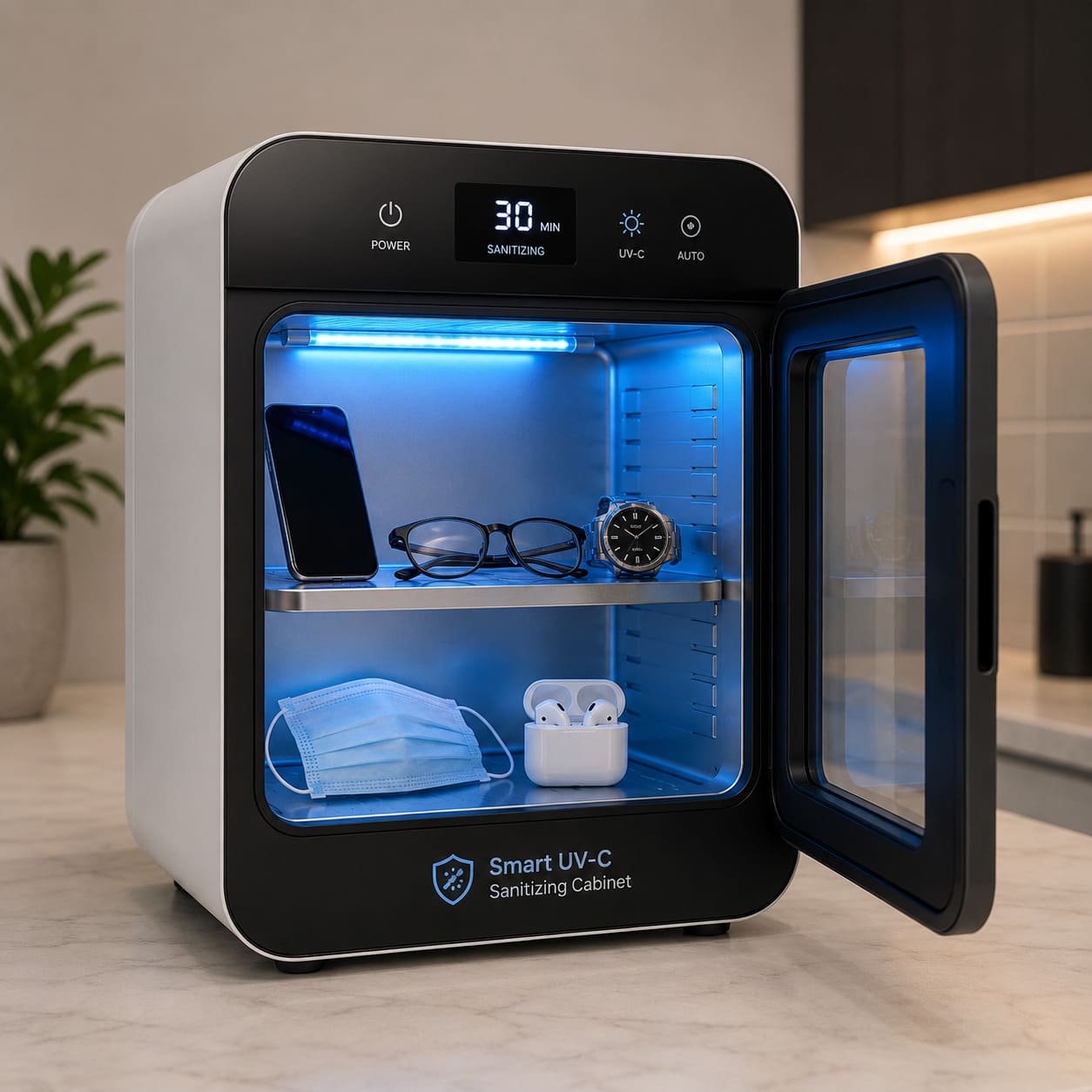 Smart UV-C Sanitizing Cabinet